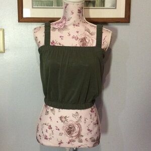 Green Envelope Crop Top